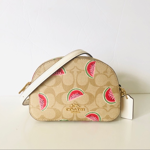 Coach Mini Serena Crossbody Watermelon Purse - Picture 1 of 9